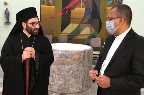Dom Gilson recebe visita do Vigário Patriarcal da Igreja Ortodoxa Antioquina
